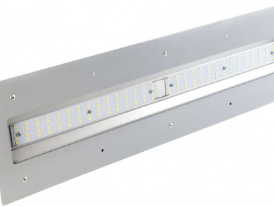 Линейный светильник "UL" с рамкой для монтажа в навес NEWLED.UL.55.120.5K.IP65.AZS